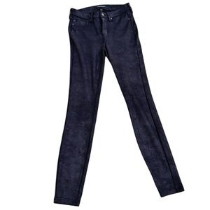 Liverpool LA black soft stretch skinny pants metallic mid rise size 4/27 waist
